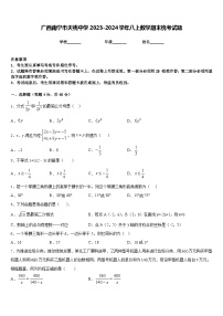 广西南宁市天桃中学2023-2024学年八上数学期末统考试题含答案