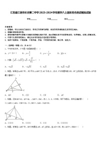 江苏省江阴市长泾第二中学2023-2024学年数学八上期末综合测试模拟试题含答案