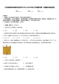 江苏省徐州市邳州市运河中学2023-2024学年八年级数学第一学期期末预测试题含答案