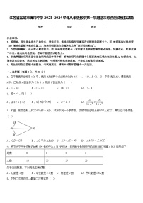 江苏省盐城市獐沟中学2023-2024学年八年级数学第一学期期末综合测试模拟试题含答案