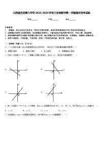 江西省吉安第八中学2023-2024学年八年级数学第一学期期末统考试题含答案