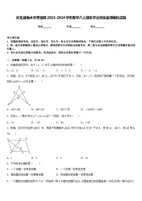 河北省衡水市枣强县2023-2024学年数学八上期末学业质量监测模拟试题含答案