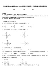 河北省石家庄赵县联考2023-2024学年数学八年级第一学期期末达标检测模拟试题含答案