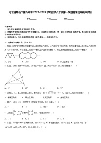 河北省邢台市第八中学2023-2024学年数学八年级第一学期期末统考模拟试题含答案