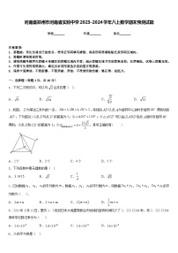 河南省郑州市河南省实验中学2023-2024学年八上数学期末预测试题含答案