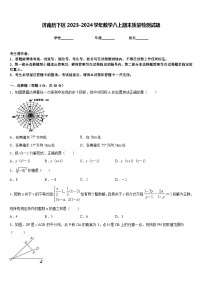 济南历下区2023-2024学年数学八上期末质量检测试题含答案