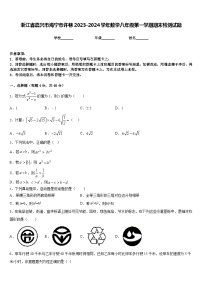 浙江省嘉兴市海宁市许巷2023-2024学年数学八年级第一学期期末检测试题含答案