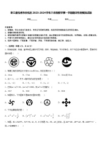 浙江省杭州市余杭区2023-2024学年八年级数学第一学期期末检测模拟试题含答案