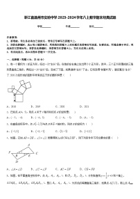 浙江省温州市实验中学2023-2024学年八上数学期末经典试题含答案