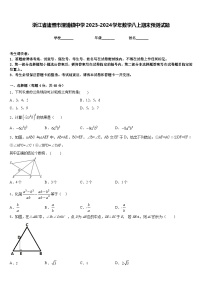 浙江省诸暨市浬浦镇中学2023-2024学年数学八上期末预测试题含答案