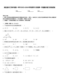 湖北省天门市多宝镇一中学2023-2024学年数学八年级第一学期期末复习检测试题含答案