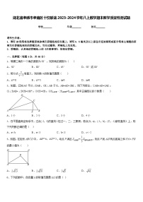 湖北省孝感市孝南区十校联谊2023-2024学年八上数学期末教学质量检测试题含答案