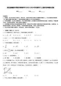 湖北省襄阳市枣阳市蔡阳中学2023-2024学年数学八上期末统考模拟试题含答案