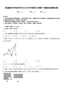 湖北襄阳五中学实验中学2023-2024学年数学八年级第一学期期末监测模拟试题含答案