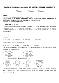 湖南省娄底双峰县联考2023-2024学年八年级数学第一学期期末复习检测模拟试题含答案