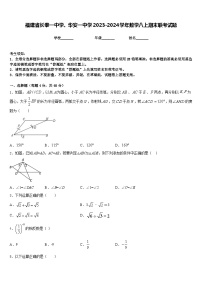 福建省长泰一中学、华安一中学2023-2024学年数学八上期末联考试题含答案