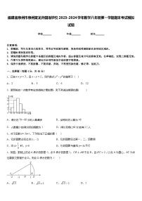 福建省泉州市泉州聚龙外国语学校2023-2024学年数学八年级第一学期期末考试模拟试题含答案