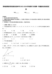 贵州省贵阳市贵安新区民族中学2023-2024学年数学八年级第一学期期末达标测试试题含答案