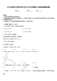 辽宁大连甘井子区育文中学2023-2024学年数学八上期末联考模拟试题含答案