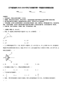 辽宁省抚顺市2023-2024学年八年级数学第一学期期末经典模拟试题含答案