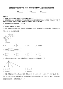 西藏拉萨市达孜县中学2023-2024学年数学八上期末综合测试试题含答案