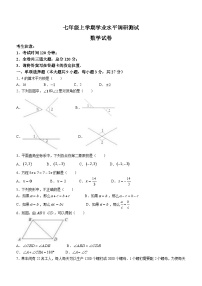 黑龙江省哈尔滨市2023-2024学年七年级上学期期末数学试题