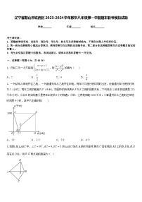 辽宁省鞍山市铁西区2023-2024学年数学八年级第一学期期末联考模拟试题含答案