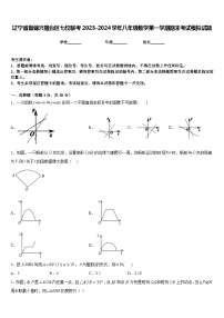 辽宁省盘锦兴隆台区七校联考2023-2024学年八年级数学第一学期期末考试模拟试题含答案