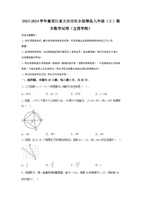 黑龙江省大庆市杜尔伯特县2023-2024学年九年级上学期期末数学试题（五四制）（含解析）