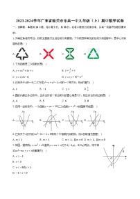 2023-2024学年广东省韶关市乐昌一中九年级（上）期中数学试卷（含解析）