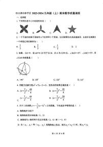 天津市和平区2023-2024学年九年级上学期期末数学试卷