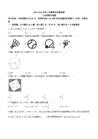甘肃省平凉市崆峒区崆峒区教育科学研究所2023-2024学年九年级上学期期末数学试题