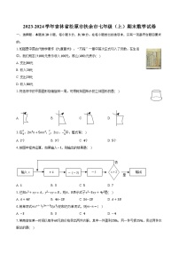 2023-2024学年吉林省松原市扶余市七年级（上）期末数学试卷（含解析）