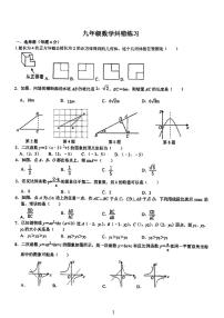 2024郑州外国语学校九年级期末考试数学试卷