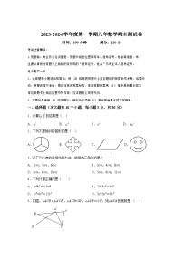 吉林省通化市梅河口市2023-2024学年八年级上学期期末数学试题（含解析）