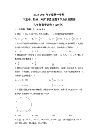 宁夏回族自治区吴忠市青铜峡市第五中学2023-2024学年九年级上学期期末数学试题（含解析）