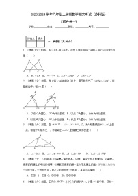 2023-2024学年八年级上学期数学期末考试（苏科版）提升卷一