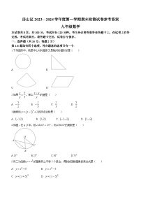 北京市房山区2023-2024学年九年级上学期期末数学试题