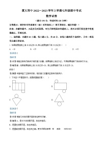 福建省漳州市芗城区厦门大学附属实验中学2022-2023学年七年级上学期期中数学试题（解析版）