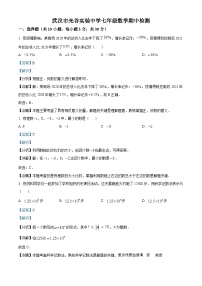 湖北省武汉市光谷实验中学2022-2023学年七年级上学期期中数学试题（解析版）