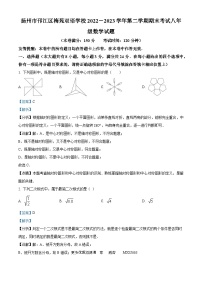 江苏省扬州市邗江区邗江区梅苑双语学校2022-2023学年八年级下学期期末数学试题（解析版）