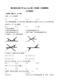 安徽省宿州市萧县萧县城东初级中学2022-2023学年七年级下学期月考数学试题