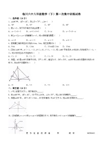 江西省抚州市临川区第六中学2022-2023学年八年级下学期月考数学试题(无答案)