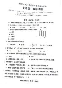 河北省保定市莲池区2023-2024学年上学期七年级上学期期末数学试题