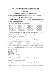 辽宁省营口市鲅鱼圈区2023-2024学年八年级（上）期末数学试题（含解析）