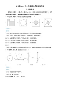 湖南省常德市安乡县2022-2023学年八年级上学期期末数学试题（解析版）