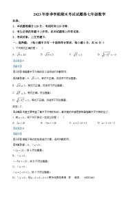 广西壮族自治区河池市宜州区2022-2023学年七年级下学期期末数学试题（解析版）