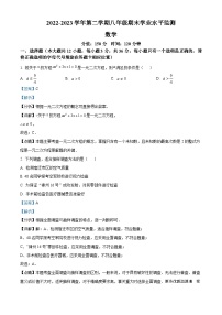 江苏省宿迁市泗阳县2022-2023学年八年级下学期期末数学试题（解析版）