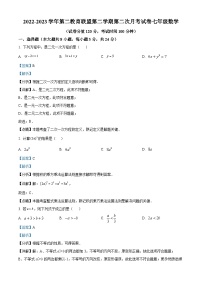 江苏省盐城市东台市第二教育联盟2022-2023学年七年级下学期5月月考数学试题（解析版）