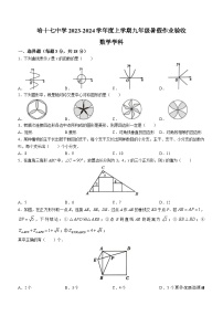 黑龙江省哈尔滨市第十七中学校2023--2024学年九年级上学期开学测数学试题(无答案)